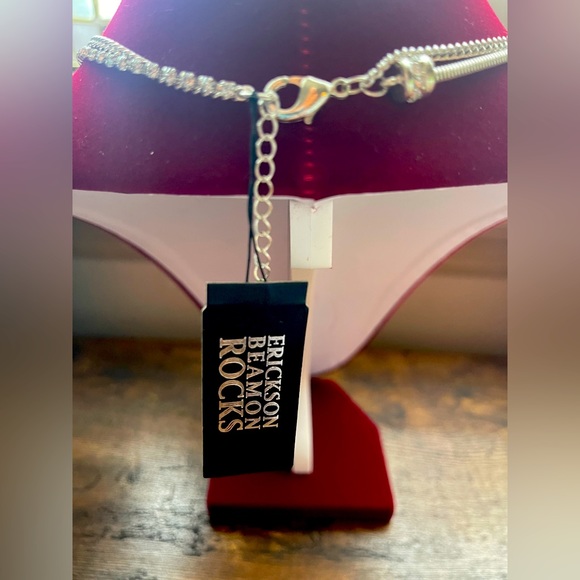 Erickson Beamon rocks brand new with tags necklace silver Helen of Troy - Picture 3 of 3